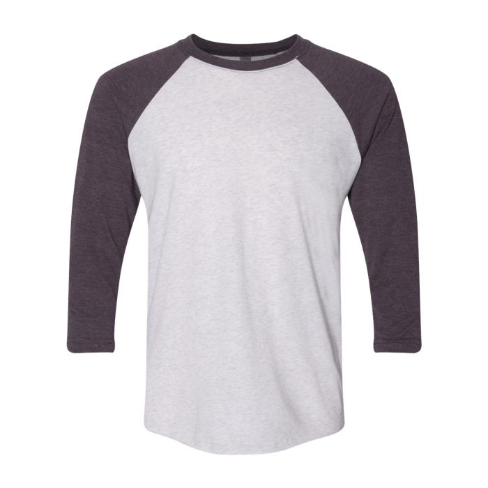 Vintage Purple Sleeves/ Heather White Body